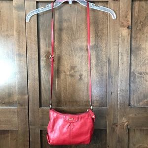 ASHLEY LEATHER SWINGPACK COACH CROSSBODY CHERRY